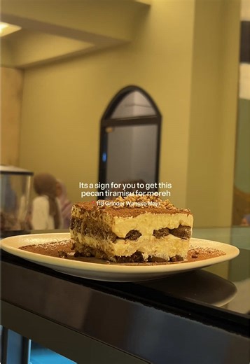 Indulge in Pecan Tiramisu at 118 Grinder Cafe