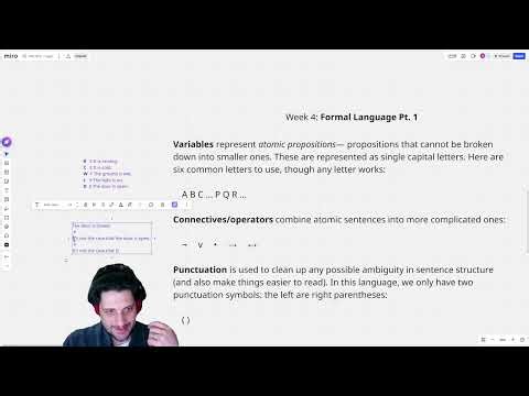 Formal Language Pt. 1 (Basic Elements - Propositions, Connectives/Operators)