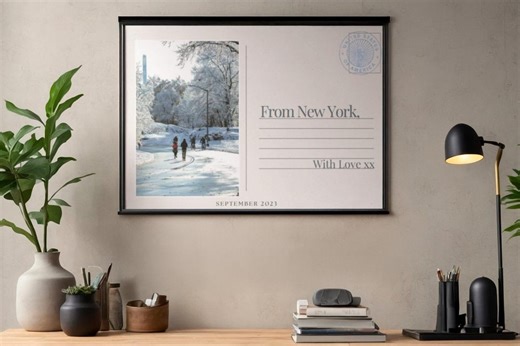Custom New York Postcard Photo Print | Travel Souvenir (digital Download) - Etsy