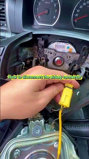 How to disconnect the airbag connector #repairs #car