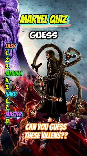 Only True Marvel Fan Can Guess these Villens.. #quiz #marvel #shortvideo #trivia
