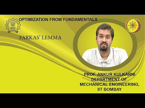 Lecture 13A: Farkas' lemma