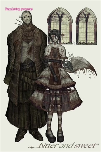 Rendering Process of Jason Voorhees Art