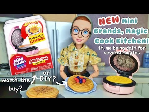 Trying NEW Mini Brands MAGIC COOK KITCHEN! (Feat. my own stupidity)
