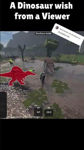 Playing with a Scorpius Rex in Jurassic Blocky #jurassicblocky #gaming #roblox #jurassic #dinosaur