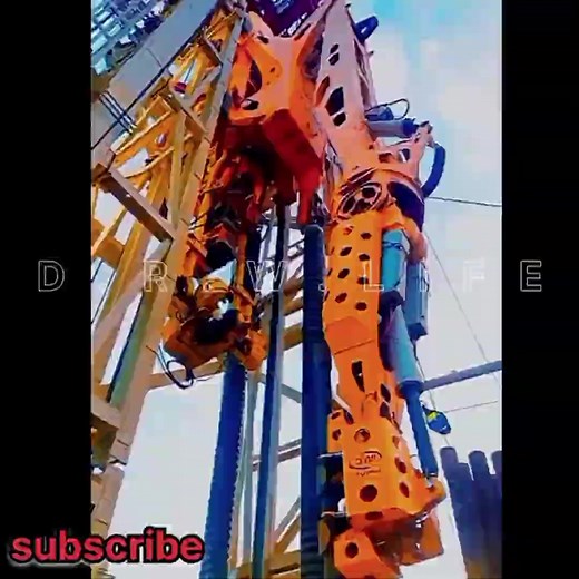 Automatic Rig Without Derrick man #drilling #ad #driller #derrick #rig #operation | Drilling Rig Work Life