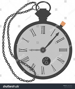 Old Pocket Vector Watch Isolated On Stock Vector (Royalty Free) 1284579310 | Shutterstock