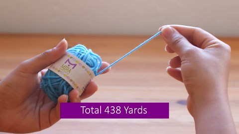 20 Acrylic Yarn Skeins - 438 Yards Multicolored Yarn in Total – Great Crochet and Knitting Starter Kit for Colorful Craft – Assorted Colors