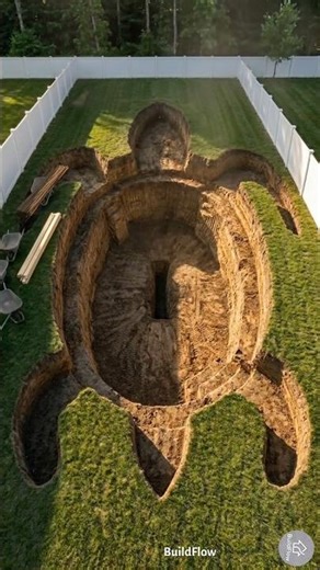 Built a Turtle Swimming Pool in My Backyard 🐢