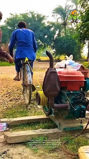 Unique Diesel Engine Startup Method | Good Tools and Machinery Increase Work Efficiency