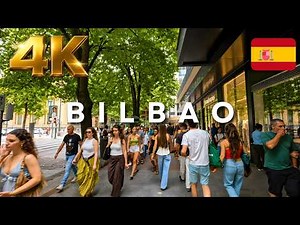 Bilbao Walking Tour (4K) 🇪🇸 | Capital of the Basque Country