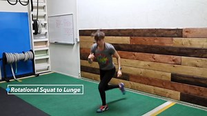 YOWZER! Feel the burn with this quick bodyweight core series using this Rotational Squat to Lunge move! --> https://redefiningstrength.com/the-pyramid-core-burner/ | Redefining Strength