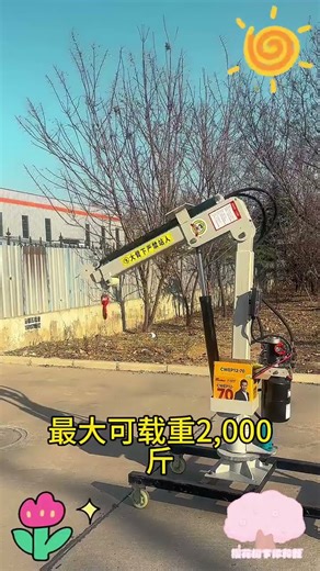 Mini Electric hydraulic mounted remote control lift.#remote