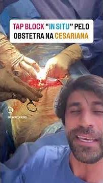TAP BLOCK in SITU in CESAREAN SECTION! Performed by the Surgeon! #tapblock #cesarean