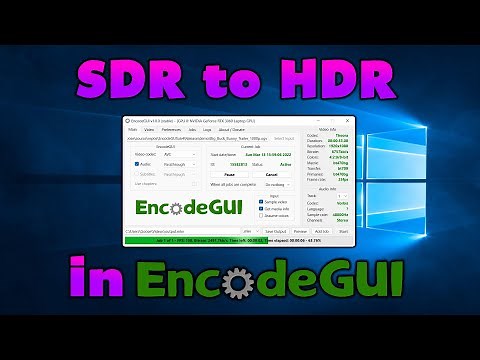 [EncodeGUI Official Video Tutorial] How to Convert SDR Videos to HDR | Color Space Converter Guide