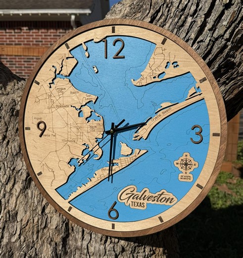 Galveston Clock Themed Svg File for Lasers,sailing Svg,adventure Map Svg, Laser Map Cut File,nautical, Seaman,sailor Gift, Captain Gift - Etsy Canada