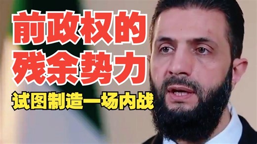 艾哈迈德·沙拉（朱拉尼）：前政权残余势力及其外国支持者试图煽动叛乱，将叙利亚拖入内战，目的是分裂叙利亚（对于最近阿拉维派的大tu沙只字未提）