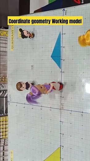 co-ordinate geometry working model #maths #tlm #mathsmodel #coordinategeometry