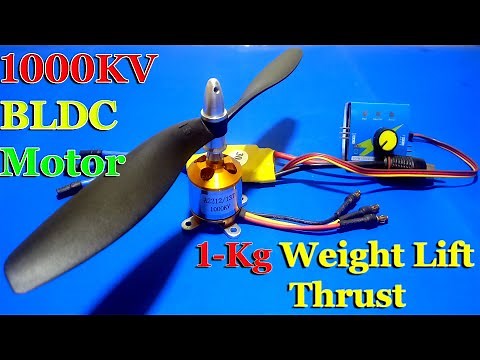 1000KV BLDC Speed Test & Thrust Test | BLDC Motor Connection Setup | How To Use Servo Tester