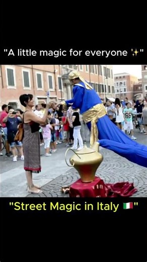 Real Magic on the Street ✨ Genie Lamp Trick in Italy 🇮🇹