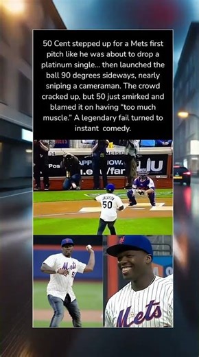 🤯😱50 Cent’s First Pitch The Ball That Refused To Listen..🥹❤️#shorts