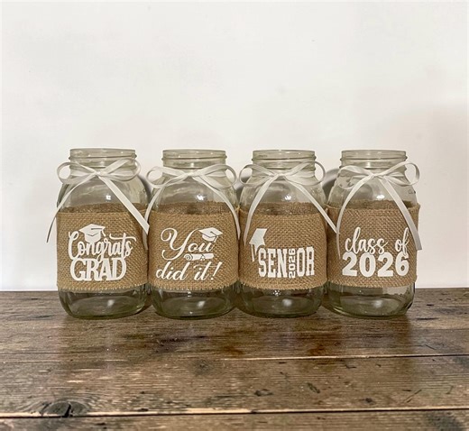 Graduation Party Centerpieces Class of 2026 Highschool Graduate Grad Party Decor Graduation Decor Mason Jar Sleeves ONLY- No Jars - Etsy