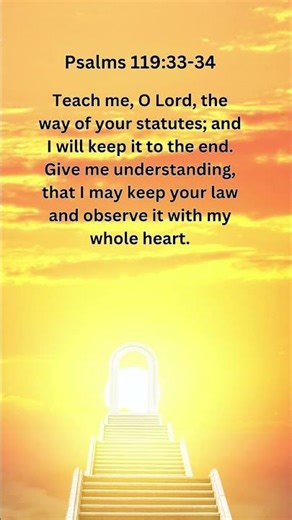 Jesus Saves | Psalms 119:33–34 Daily Bible Verse