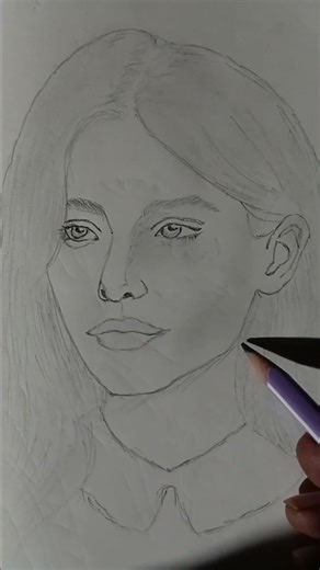 girl pencil drawing 😍 #clipclaps #youtubeuploader please like and subscribe