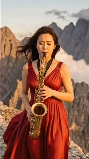Luxury Saxophone on Mountain Cliff 🎷 | Emotional Cinematic Music | Relaxing Smooth Jazz 4K
