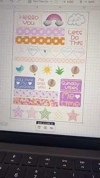 How To Make Patterned Stickers in Cricut Design Space #cricutbeginner #stickermaker