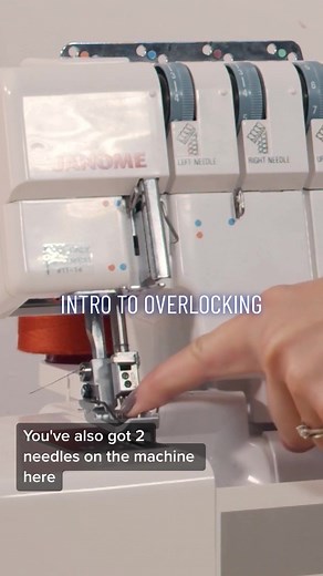 Did you get an overlocker/serger for Christmas? Learn how to use it with our Intro to Overlocking Masterclass on Stitch Schoil! #sewing #soistitchschool #sewoverit