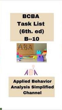 BCBA Task List--Identify and Distinguish Among Concurrent, Multiple, Mixed, and Chained Schedules