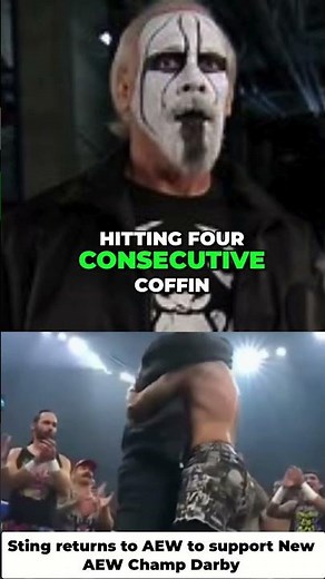 Sting's Surprise Appearance When Darby Allin Won the Title #AEW #Emotional