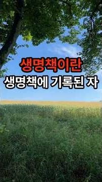생명책 새 예루살렘 성전 / 인간의 본질적인 생명 #성소 #성전 #요한계시록