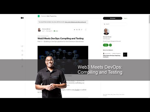 Web3 Meets DevOps: Compiling and Testing