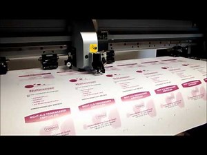 Aufkleber im Digitaldruck herstellen zuschneiden und konfektionieren