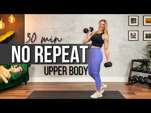 30 min. NO REPEAT Upper Body TUT Sets Strength Training