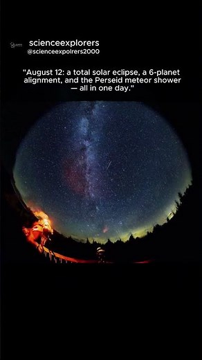 "On August 12, the Sky Does Something It Won't Do Again For Years 🌘"#space #facts #nasa