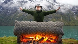 Unusual location, even more unusual cooking: Whole fillet grilled directly in the fire