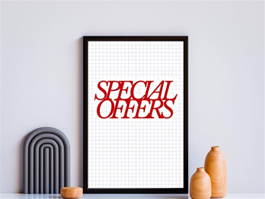 Printable Special Offers Sale Sign Download, Red Store Promotion Poster, Boutique Retail Signage Instant Download - Etsy