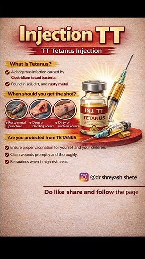 Small Wound But Big Risk! | TT Injection Explained | Tetanus Prevention 💉