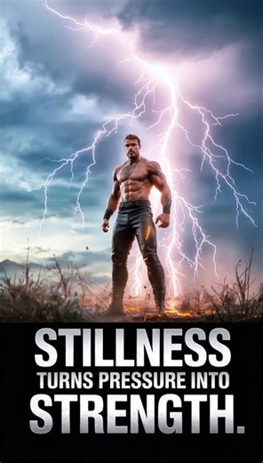 Stillness Turns Pressure Into Strength #motivation #innerresilience #selfgrowth #selfimprovement