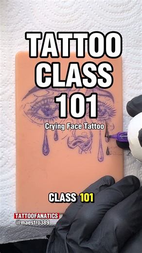 Tattoo Class 101: Master the Crying Face Design