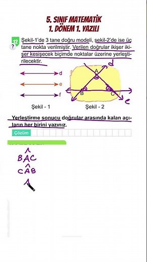 5th Grade Mathematics 1st Term 1st Written Exam 💯 #12