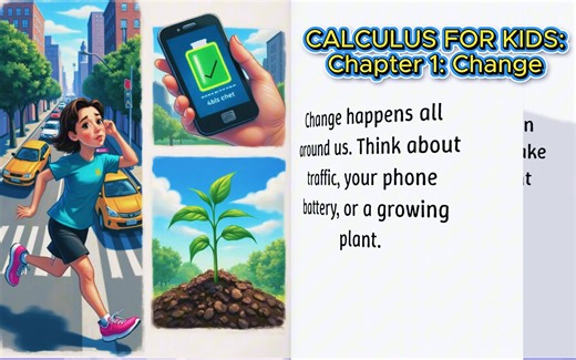 Calculus for Kids Adventures of Curious Jules Chapter 1: Change | Math Avenue : Learn Math By Examples