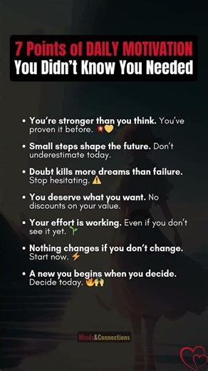 7 Points of DAILY MOTIVATION You Didn’t Know You Needed | Message for Today