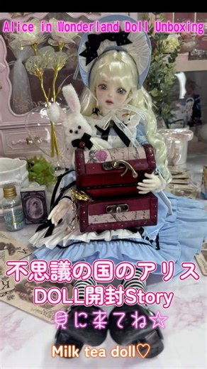 #不思議の国のアリス#Alice in Wonderland doll #doll #球体関節人形 #お人形 #ドール開封#doll unboxing#推し活 #bid#Myoudoll