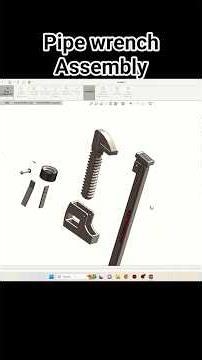 Pipe Wrench assembly SolidWorks Tutorial! SolidWorks