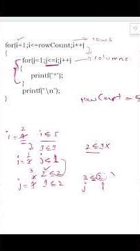 Part 2 Logic for Right Angle Triangle Star Pattern