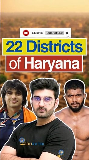 22 Districts of Haryana through Map Animation | By Sumit Rathi #upsc #geography